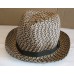 NEW Chico's Cocoa Bean Fedora Summer Hat Grosgrain Ribbon Browns NWT 451002096483 eb-54033486